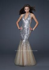 2012 La Femme Prom Dresses 16804.  Available in Black/Nude, Silver, Silver/Black, Silver/Nude, Silver/White